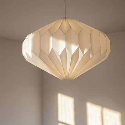 Hand folded paper lampshade