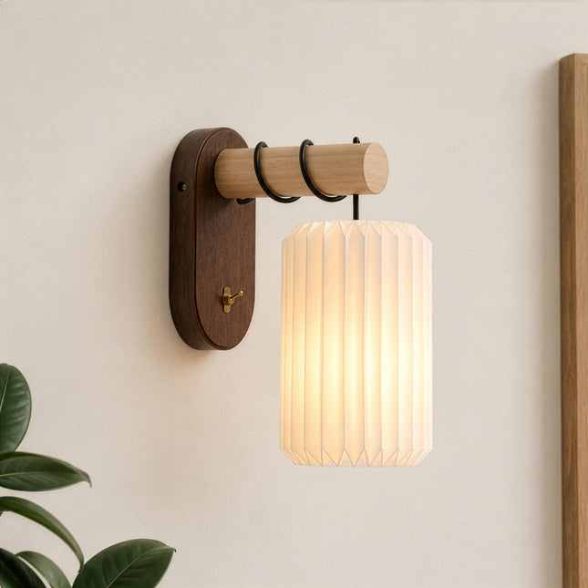 Harlow Origami Tube Wall Light with Toggle Switch