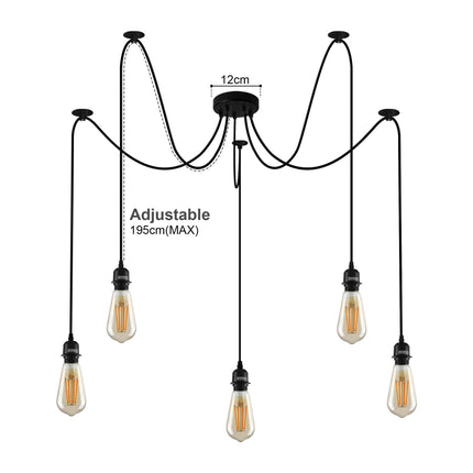Cero Spider Pendant Light with Metal Lampshade