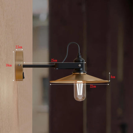 Winston Adjustable Swivel Wall Sconce with Switch | Mid Century Modern Wall Light