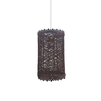 Tulum Wicker Rattan Barrel Ceiling Light