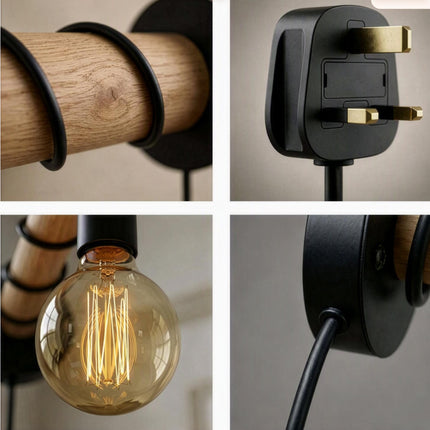 Oakley Plug-in Origami Diamond Wall Light