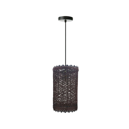 Tulum Wicker Rattan Barrel Ceiling Light