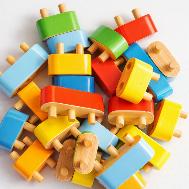 Wooden Building blocks – 52 Piece Stacking & Construction Toy