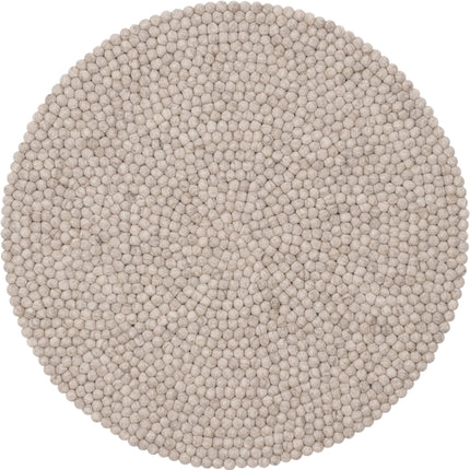 Round Felt Ball Wool Rug