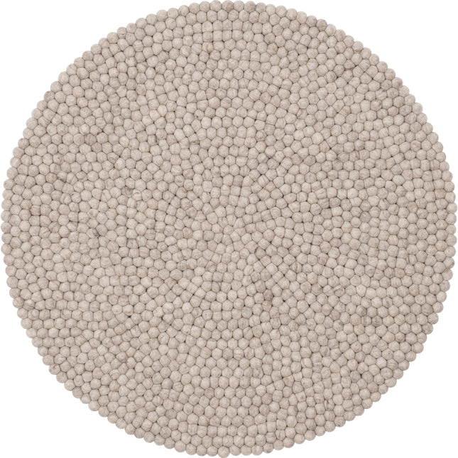 Round Felt Ball Wool Rug