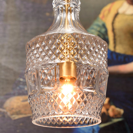 Brussels Textured Glass Hanging Light