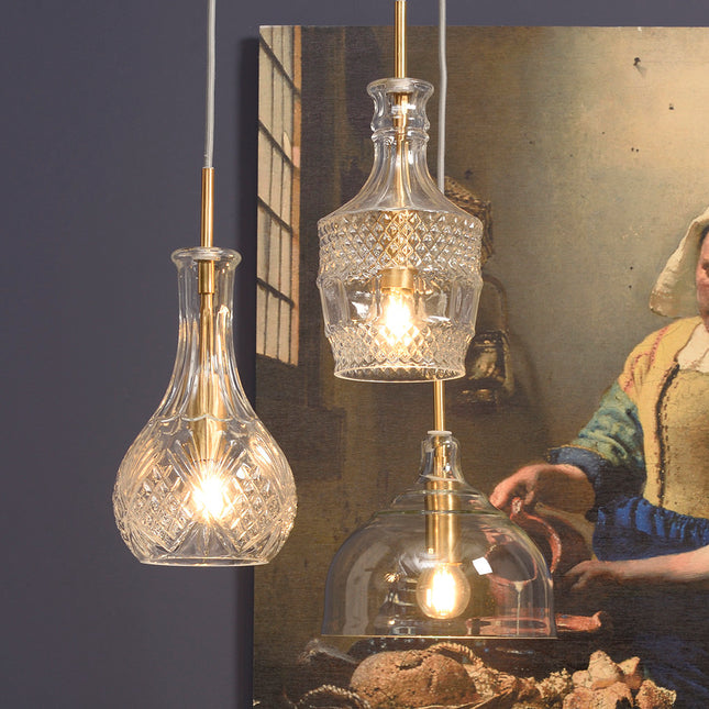 Brussels Textured Glass Hanging Light