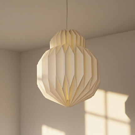 bulb origami hanging with light off