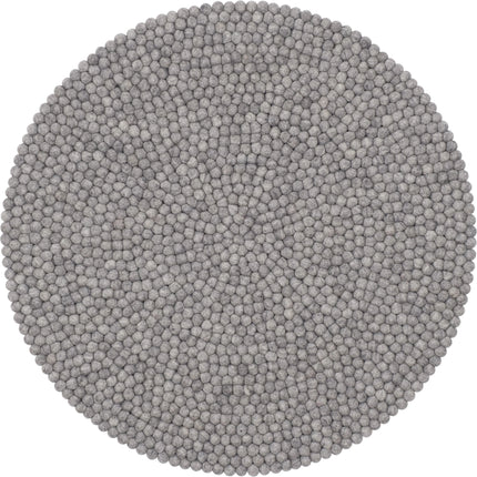 Round Felt Ball Wool Rug