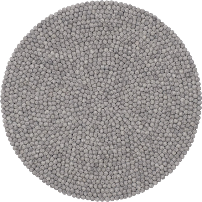 Round Felt Ball Wool Rug