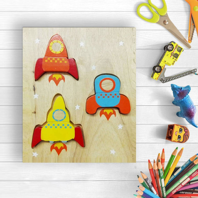 Chunky Mix and Match Rocket Puzzle