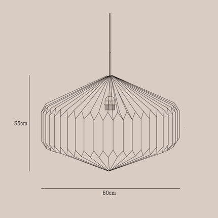 Diamond Origami Paper Lampshade