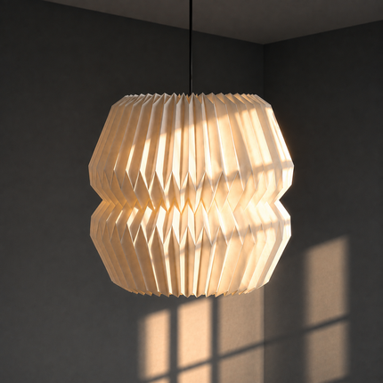XL Drum Origami Paper Easy Fit Lampshade