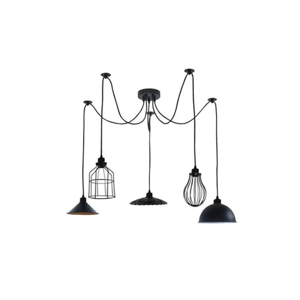 Cero Spider Pendant Light with Metal Lampshade