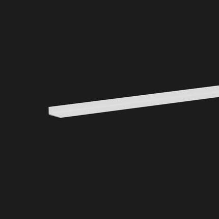 White Aluminium metal frame shelf on black background