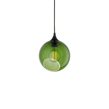 ballroom medium size green globe hanging light