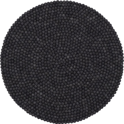 Round Felt Ball Wool Rug