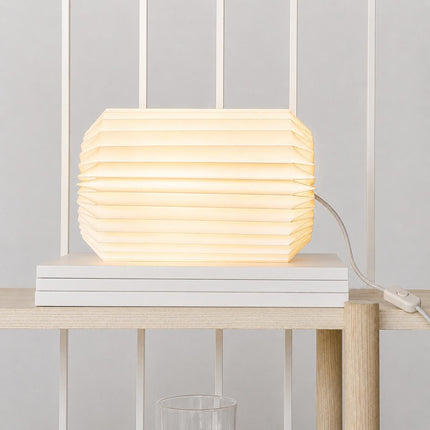 Origami Paper Table Lamp – Minimalist Bedside Light, Scandinavian Japandi Lamp, Modern Geometric Accent Lighting, Paper Desk Lamp