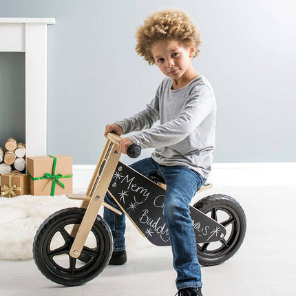 Draw On Me Balance Bike with chalkboard 