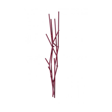 Red Latva coat hanger in an tree branches like design on a white background