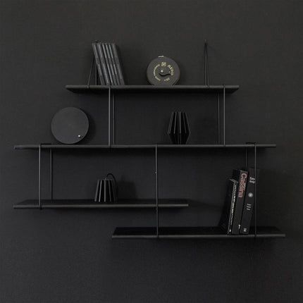 black oak link shelving unit