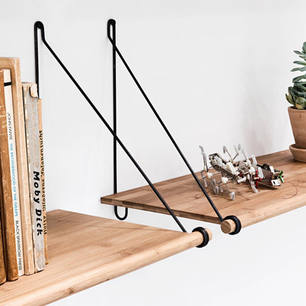 detail image of bamboo loop shelf