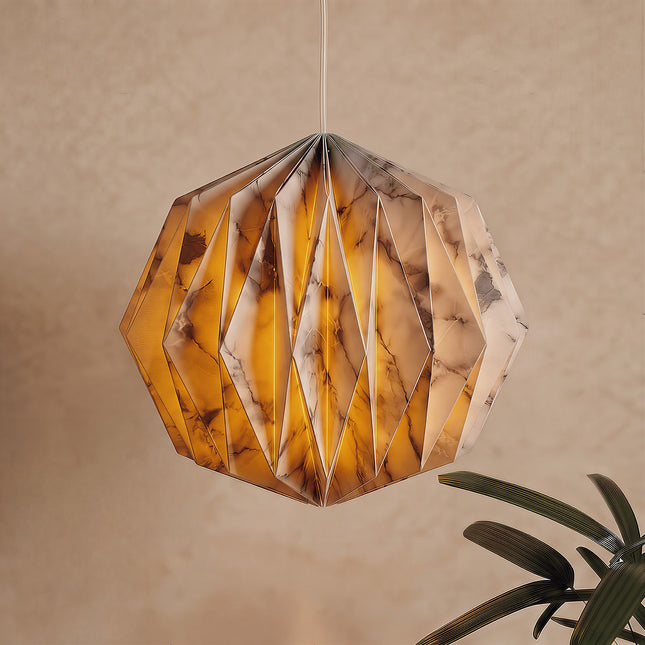 Marble Pattern Origami Ball Globe Paper Lampshade