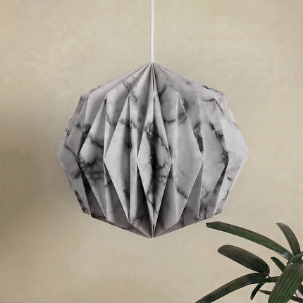 Marble Pattern Origami Ball Globe Paper Lampshade