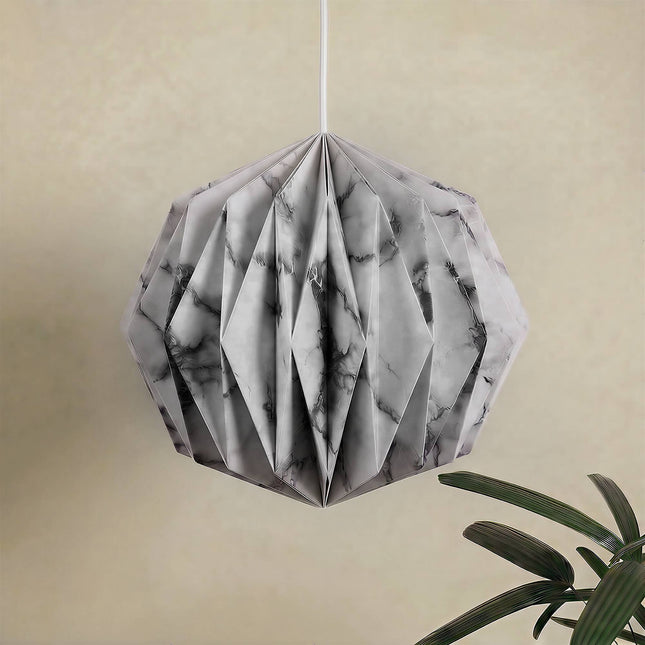 Marble Pattern Origami Ball Globe Paper Lampshade