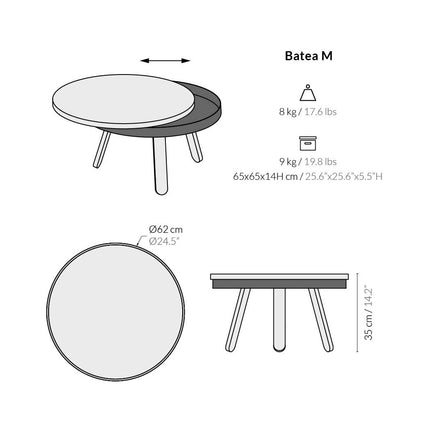 Medium Batea Storage Coffee Table