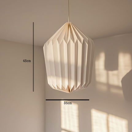 Origami Drum Lampshade with light off