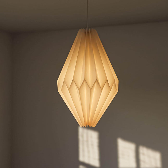 Origami Paper Lampshade in Teardrop Shape