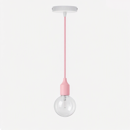 Pastel Red Pattern Origami Diamond Lampshade