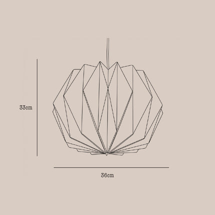 Marble Pattern Origami Ball Globe Paper Lampshade