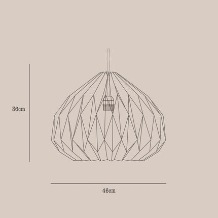 Snowdrop Origami Paper Lampshade