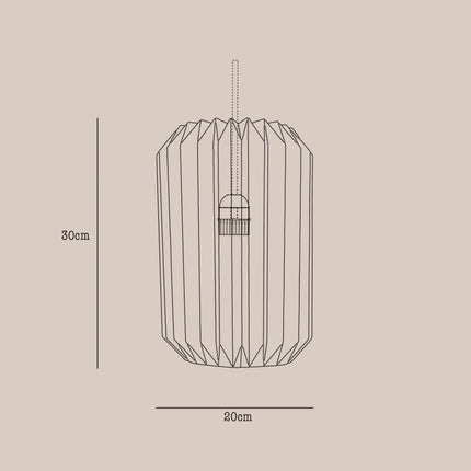 Paper Origami Tube Lampshade