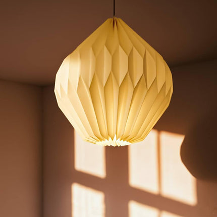 Snowdrop Origami Lampshade in room