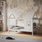 Wooden Tree House Bed white
