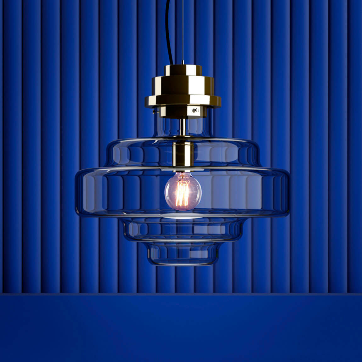 Handcrafted hanging light - artisanal furniture